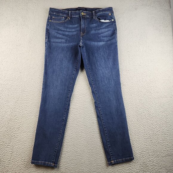Tommy Hilfiger Denim - Tommy Hilfiger Women's Size 10 Skinny Modern Sleek Dark Blue Cotton Blend Jeans